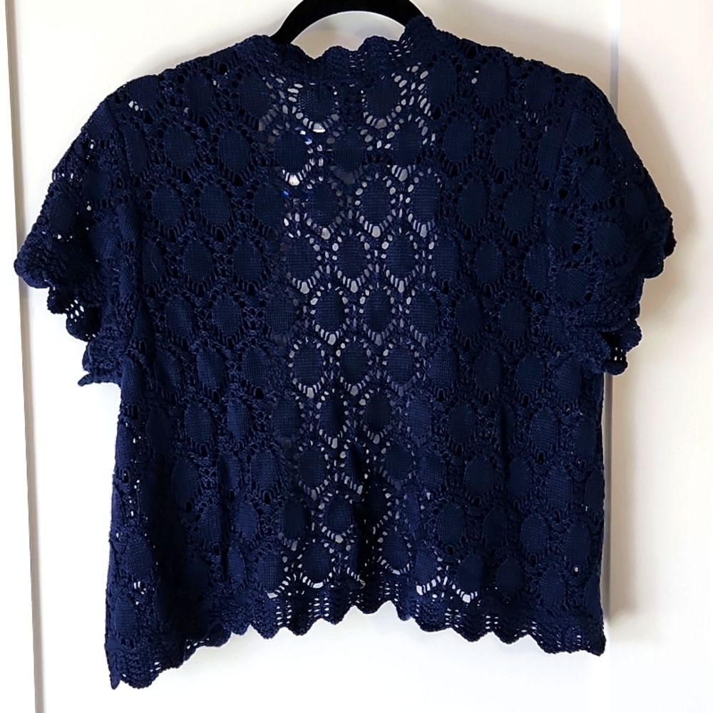 ✨ NWT Style & Co Navy Knit Cardigan – Size XL - Picture 4 of 4